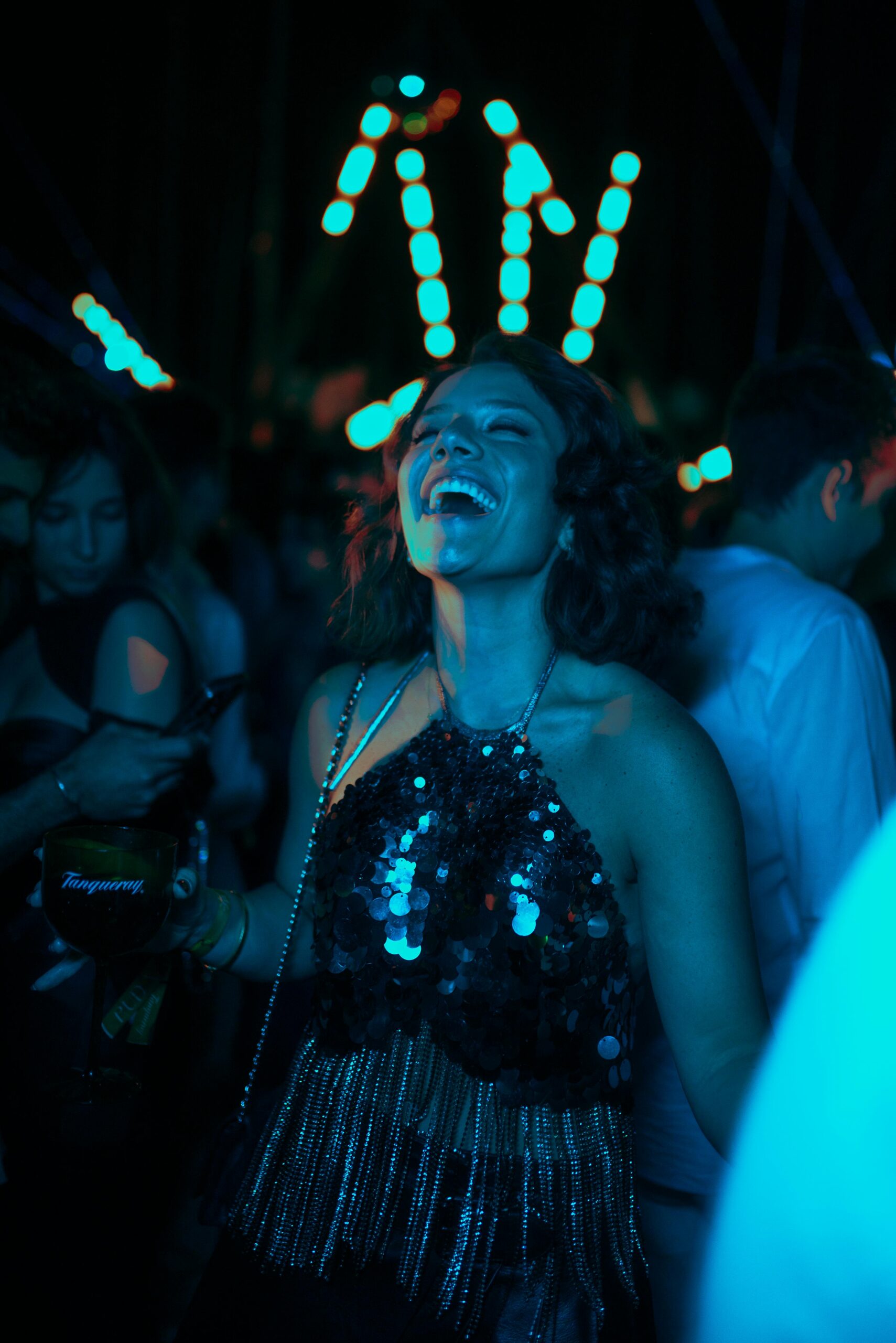 Laughing Woman at a Party